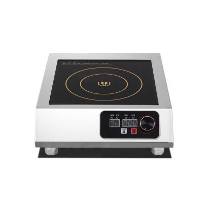 China Double Layer 2200W Pure Copper Coil Fried Flat Commercial Induction Cooker for sale