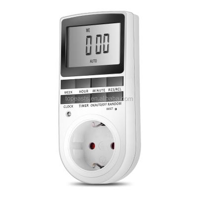 China Timer for Eu Timer Socket Digital Programmable Electronic Home Appliances Residential/Multipurpose Socket Energy Saving Timer for Home Devices for sale