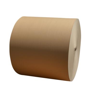 China Custom Wholesale Recycled Brown Wrapping Materials Paper Gift Wrapping Paper Roll for sale