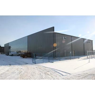 China Large Span Industrial Prefab Metal Warehouse Workshop Office Building with Sandwich Panel for sale