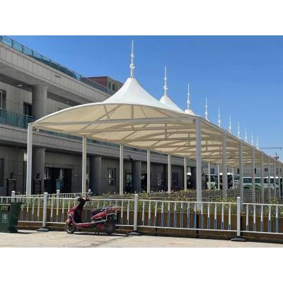 China Modern ontworpen elegante parkeergarage met buiten PVDF PTFE membraan structuur tent Te koop