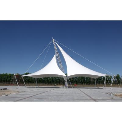 China Direct zonnescherm Architectuur Tensile dakbedekking Membraanstructuur voor parklandschap Te koop