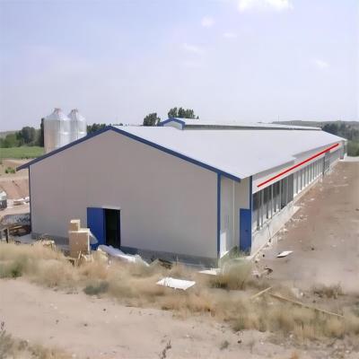 China Diseño industrial de estructura de acero Almacén para la cría de aves de corral y gimnasio en venta