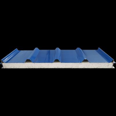 China Modern Design Style Insulated Steel Sandwich EPS Exterior Foam XPS Rock Wool Building Roofing Fireproof for sale