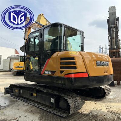 China Sy55 5.5 Ton Pre-owned Sany Excavator Precise Control Over Excavation for sale