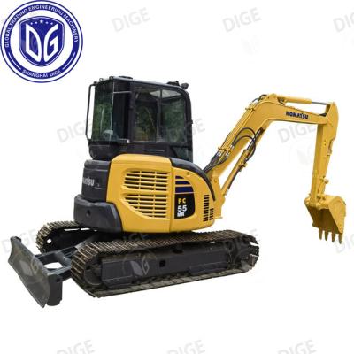 China Hydraulic Komatsu PC55 Excavator 4D88E-6 Engine Model And Durable Construction For Heavy Work for sale