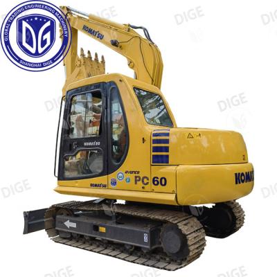 Chine 6 tonnes Komatsu PC60 88% Excavatrice hyndrulique neuve utilisée à vendre