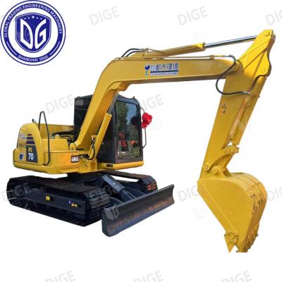 China 7 Ton Small Komatsu Excavator PC70 Fuel Saving Labor Saving Weapon for sale