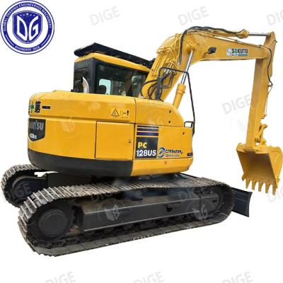 China Excavadora PC128US pouco utilizada com capacidades eficientes de manuseio de materiais à venda