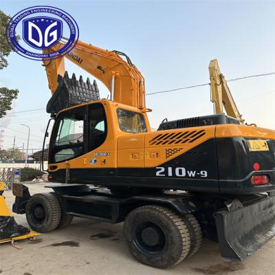 China Hyundai 21 Tonnen Bagger Gebraucht 210W-9 Hydraulikradbagger zu verkaufen