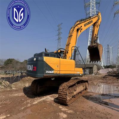 China Herstellungsjahr 2021 Hyundai 350 Bagger mit hydraulischer Antriebsform zu verkaufen