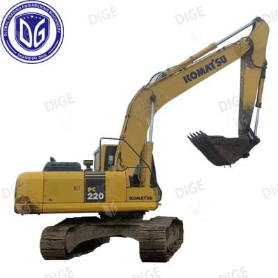 China 22 Tonnen gebrauchtes Komatsu Bagger PC220-7 Original aus Japan, in gutem Zustand zum Verkauf zu verkaufen