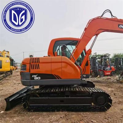 Cina Doosan mini escavatore vendita DX80 8 tonnellate Usato escavatore Doosan Usato escavatore idraulico in vendita