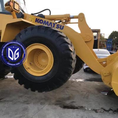 China Original Komatsu WA470-6 Carregador usado, trilhas antiderrapante e sistema de arrefecimento eficiente à venda