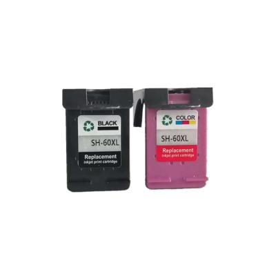 China Full Remanufactured High Quality Ink Cartridges COMPATIBLE Black And Color Ink Cartridge For Hp-60Xl for sale