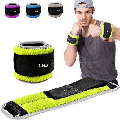 China Adjustable Cotton Fitness Ankle Weights With Reflective Balance for sale