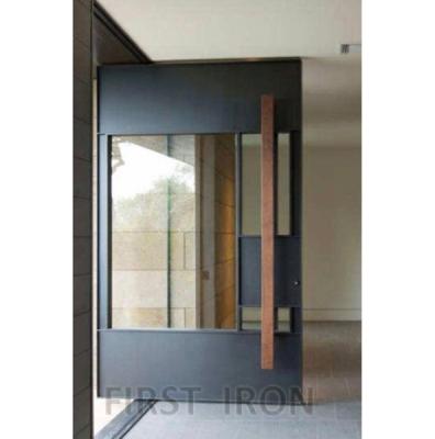 China Anti-theft Modern Steel Pivot Door Competitive Price Glass Entry Door Design For Home for sale