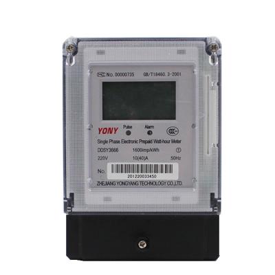 China Plastic Top Selling Power Protection Reliable Overload Detection Prepaid Digital Electricity Meter for sale