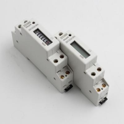 China Durable Using Reliability Best Single Phase Din Rail Intelligent KWH Meter DDS3666-SPD-LCD for sale