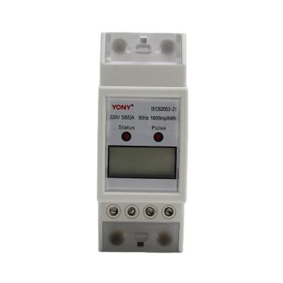 China Plastic Tariff Management DDS3666 Single Phase Cheaper Price Din Rail Energy Meter for sale