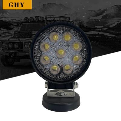 China Spot/Flood 4 Inch Around 27W Automotive LED Work Light With 5D Lens Working Lamp For Offroad Forklift for sale