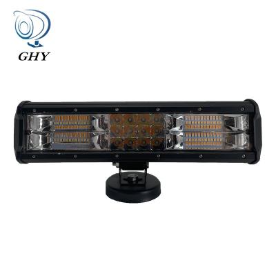 China Beam 12 Inch 3 Row 180W LED Beam Light Bar LED Offroad Combo Light Amber Strobe Driving Lamp White For Car Jeep SUV ATV Truck for sale