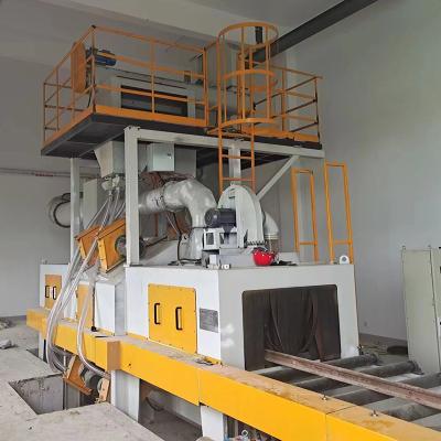 China Durable Aluminum Profiles For Various Purposes Surface Aesthetic Finishing Roller Conveyor Shot Blasting Machine for sale