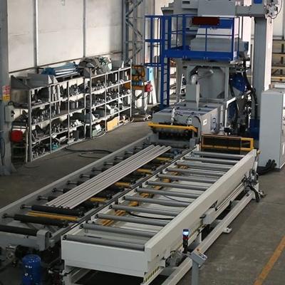 China Durable Type Steel Plate H Beam Cleaning Spray Painting Complete Surface Preservation Line Roller Conveyor Shot Blasting Machine for sale