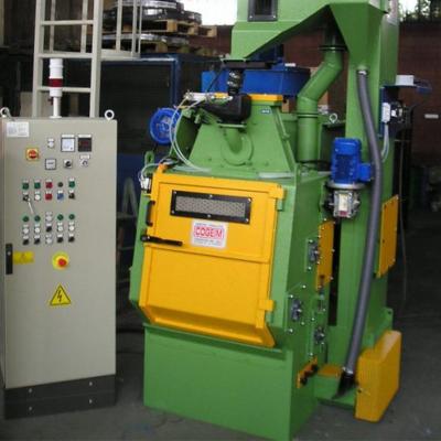 China Durable Rotary Table Sand Automatic Sandblasting Rubber Track Shot Blasting Machine for sale