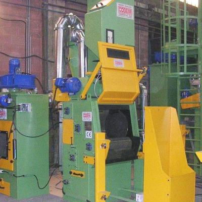 China Durable Abrator Rotary Hook Customised Metal Spring Steel Rubber Track Shot Blasting Machine for sale