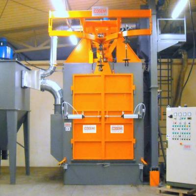 China Manufacturing Plant Industry Cleaning Equipment And Other Industrial Cleaning Double Hanger Type Shot Blasting Machine for sale