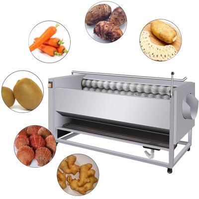 China High Quality Professional Ginger Carrot Machinery Jet Peel Snack Factory Cassava Fruit Vegetable Peeler Washing Potato Peeling Machine for sale