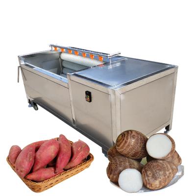 China Industrial Potato Snacks Plant Vegetable Peeler Machine Vegetable Skin and Potato Carrot Fruit Peeling Casava Washing Machine for sale