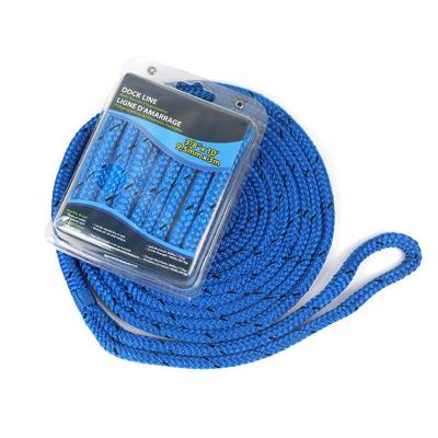 China For Use Around Water PP Dock Line 3/8X20 Blue Color Resistant Oils Marine Rope for sale