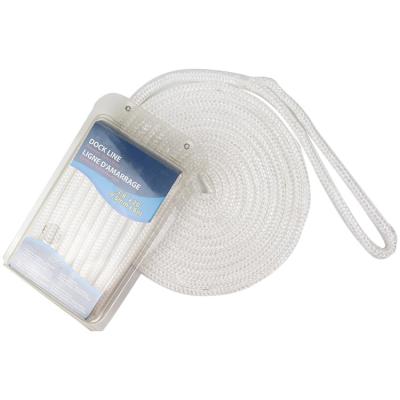 China For Use Around Water Marine Rope For Boat Dock Line 20ft White 3/8in Mooring Rope NYLON Marine for sale