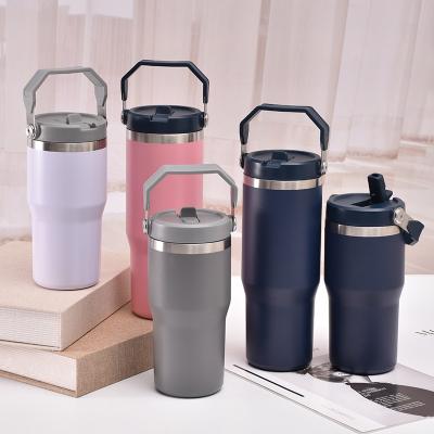 China Durable Durable Stainless Steel Car Cup Vacuum Portable Large Capacity Travel Insulation Cup Cold Storage Cover Ice Cup for sale