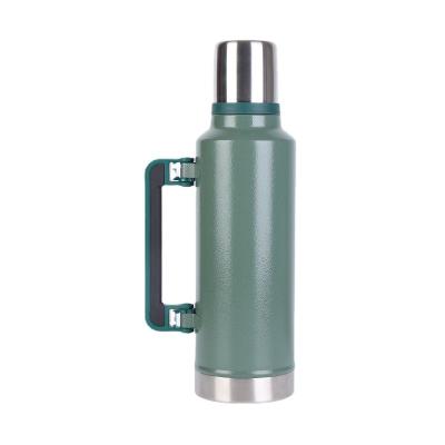 China 304 Stainless Steel 1.4L 1.9L Double Wall Durable External Thermos Bottle For Travel Office Home Gym Thermos Less Steel Pot With Handle for sale