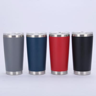 China Double Wall Viable 20oz Vacuum Insulated Travel Mugs Coffee Mug Stainless Steel Tumbler With Custom Logo for sale