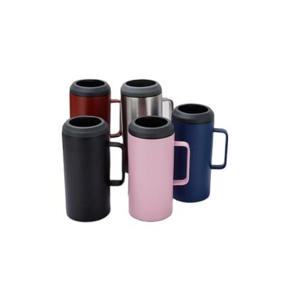 China High Quality Viable Stainless Steel Double Walled 32oz Coffee Mug Insulated Custom Logo Tumbler Flask Colorful Coffee Mugs With Handle for sale