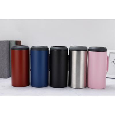 China Durable 32oz Powder Coating Durable Stainless Steel Beer Tumbler Double Wall Tall Coffee Mug With Handle And Lid for sale