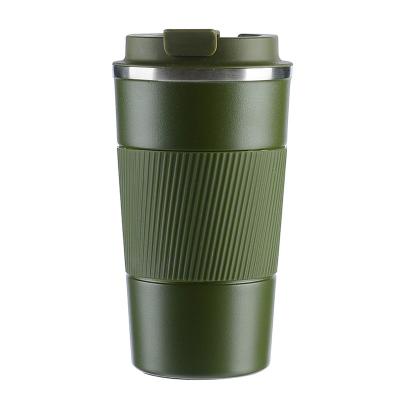 China 380ml 510ml Viable Reusable Leakproof Vacuum Insulated Stainless Steel Tumbler Double Wall Travel Coffee Mug Mugs With Silicone Sleeve for sale