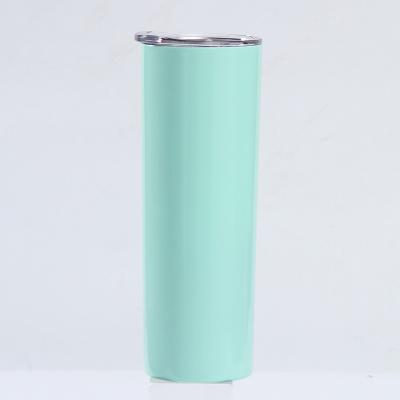 China Stainless Steel Viable Slim Double Wall Lean Sublimation Coffee Water Straight Tumbler 20oz 60oz for Wine and Hot Drinks for sale