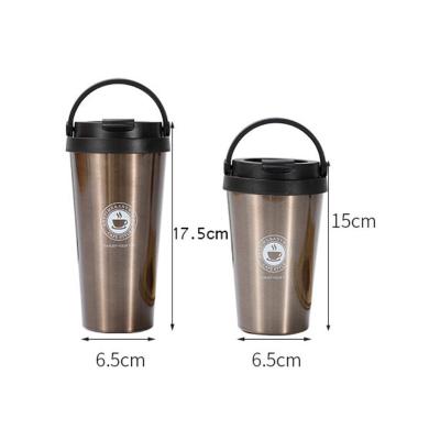 China 20 oz sublimation travel viable empty coffee mug with lid drag a strainer for brewing coffee into a cup for sale