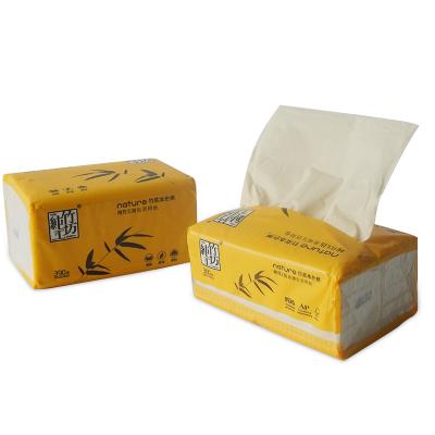 China Free Sample Eco-friendly Hot Selling Kraft Paper Household Tissue Tissue Paper Soft 3-Layer Facial Tissue-Lampure for sale