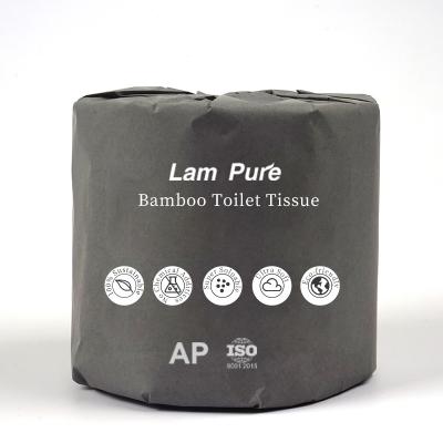 China Lampure eco-friendly material embossed tissue paper/custom bamboo toilet paper/soft embossed toilet paper for sale