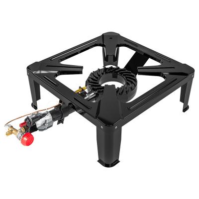 China Easily Assembled Electric Iron Burner LPG Gas Stove With Self Ignition Gas Wok Camping Stove Outdoor Cooking Stove for sale