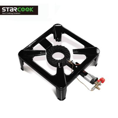 China Easily Assembled Iron Burner Gas Stove With Self Ignition Outdoor Gas Stove for sale