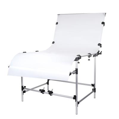 China Taking Nice Photo Studio Photography 100*200cm Shooting Table With White Backdrop Of Life Product Shooting Aluminum Alloy Still Sight for sale