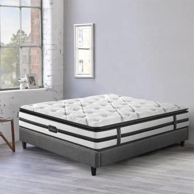 China Luxury Knitted Fabric Queen Size Memory Foam Pocket Spring Bed Cooling Mattress for sale