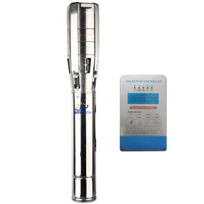 China Submersible 6 Inch DC 216v Submersible Centrifugal Solar Pump for sale